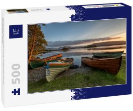 Lais Puzzle - Boote auf dem Lough Corrib, Grafschaft Galway, Connemara, Irland - 500 Teile