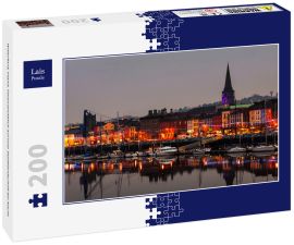 Lais Puzzle - Waterford, Irland. Panoramablick auf eine Stadtlandschaft bei Nacht - 200 Teile