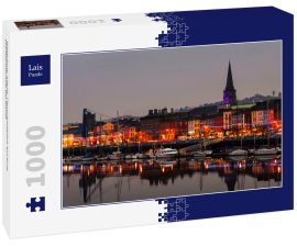 Lais Puzzle - Waterford, Irland. Panoramablick auf eine Stadtlandschaft bei Nacht - 1.000 Teile