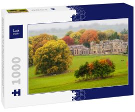 Lais Puzzle - Zurück in die Vergangenheit: unter einem grauen Himmel an einem herrlichen Herbstmorgen, allein in einem Park, der nur von Rehen, Pferden und Kühen begleitet wird, Lough Fea, Carrickmacross, County Monaghan, Irland - 1.000 Teile
