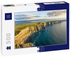 Lais Puzzle - Luftaufnahme aus der Vogelperspektive von den weltberühmten Cliffs of Moher in der Grafschaft Clare, Irland. Scenic Irish ländlichen Landschaft Natur entlang der wilden atlantischen Weg - 500 Teile