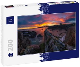 Lais Puzzle - Landschaft der Grafschaft Donegal in Irland am Morgen mit der Burg - 200 Teile