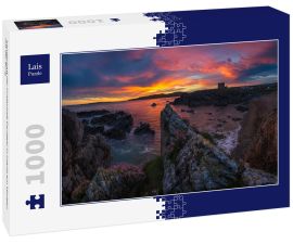 Lais Puzzle - Landschaft der Grafschaft Donegal in Irland am Morgen mit der Burg - 1.000 Teile