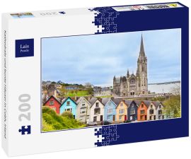 Lais Puzzle - Kathedrale und bunte Häuser in Cobh, Irland - 200 Teile