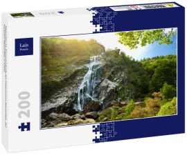 Lais Puzzle - Majestätische Wasserkaskade des Powerscourt-Wasserfalls, des höchsten Wasserfalls in Irland - 200 Teile