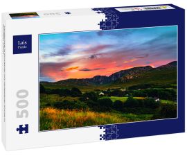Lais Puzzle - Landschaft in Dunlewey mit verlassener Kirche in Donegal, Irland - 500 Teile
