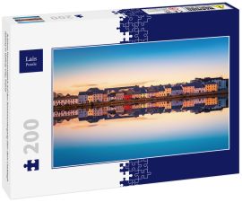 Lais Puzzle - Schöner Panoramablick auf den Sonnenuntergang über dem Claddagh Galway in Galway City, Irland - 200 Teile