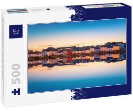Lais Puzzle - Schöner Panoramablick auf den Sonnenuntergang über dem Claddagh Galway in Galway City, Irland - 500 Teile