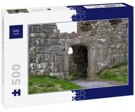Lais Puzzle - Gewölbtes Steintor einer alten Burgruine in der Grafschaft Laois, Irland - 500 Teile