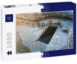 Lais Puzzle - Luftaufnahme des berühmten "Wurmlochs" (Poll na bPeist auf Gälisch) in Inishmore, Aran-Inseln, Irland - 1.000 Teile