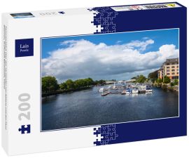 Lais Puzzle - Panoramablick über den Yachthafen von Athlone und den Fluss Shannon, Grafschaft Westmeath, Irland - 200 Teile