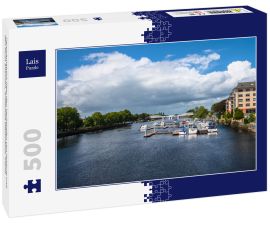Lais Puzzle - Panoramablick über den Yachthafen von Athlone und den Fluss Shannon, Grafschaft Westmeath, Irland - 500 Teile