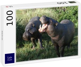 Lais Puzzle - Nilpferde - 100 Teile